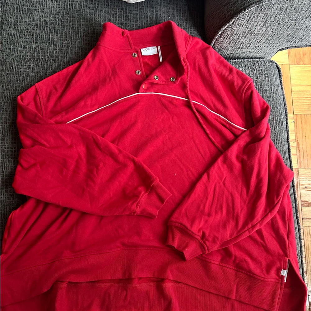 Red Pullover Sweatshirt